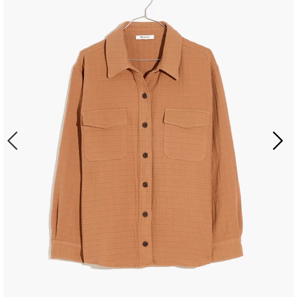 Madewell Quilted Oversized Shirt-Jacket Size Medium NWT $98